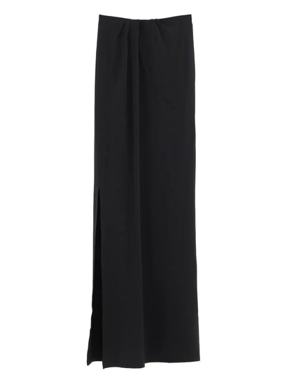 Slit-Detail Maxi Skirt