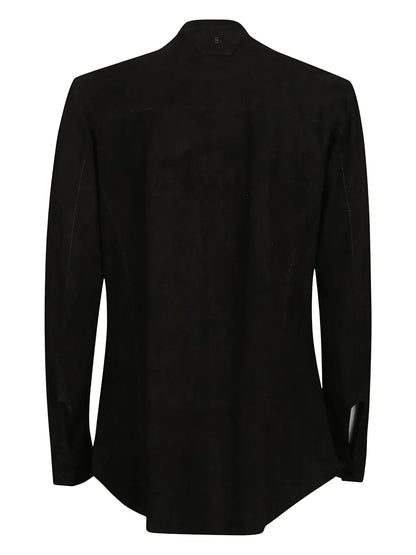 Suede Button-Up Shirt