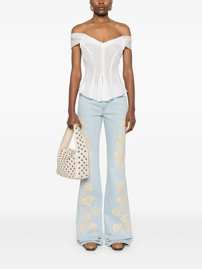 Embroidered Jeans