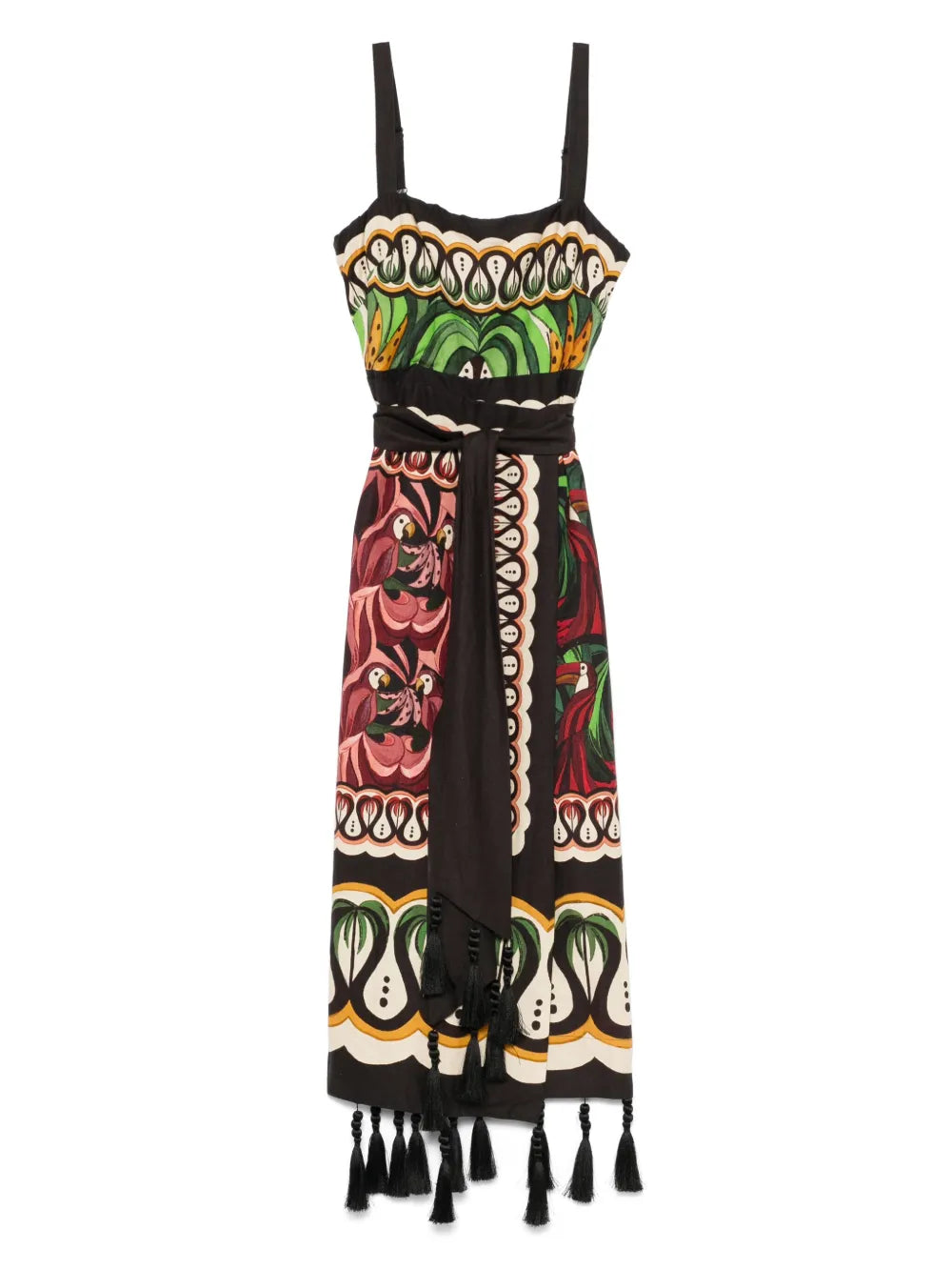 Coconut Tree Flow Midi Dress