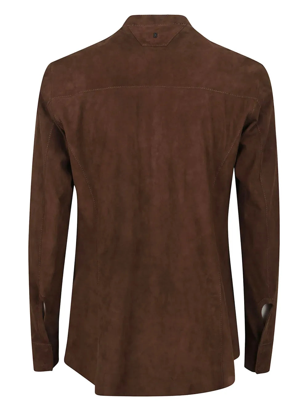 Suede Button-Up Shirt