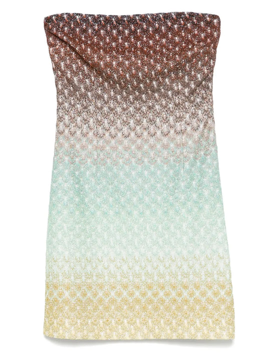 Metallic-Threading Mini Dress