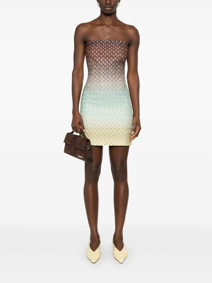 Metallic-Threading Mini Dress