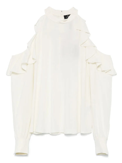 Draped-Detailed Blouse