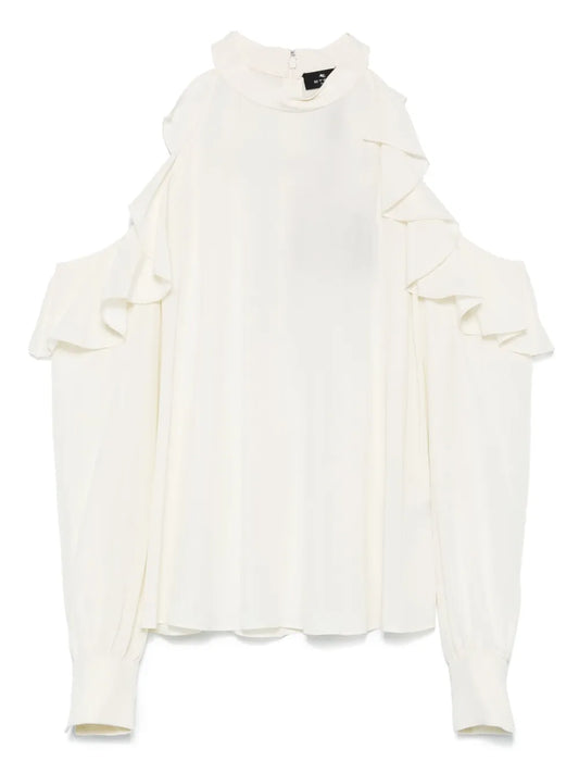 Draped-Detailed Blouse