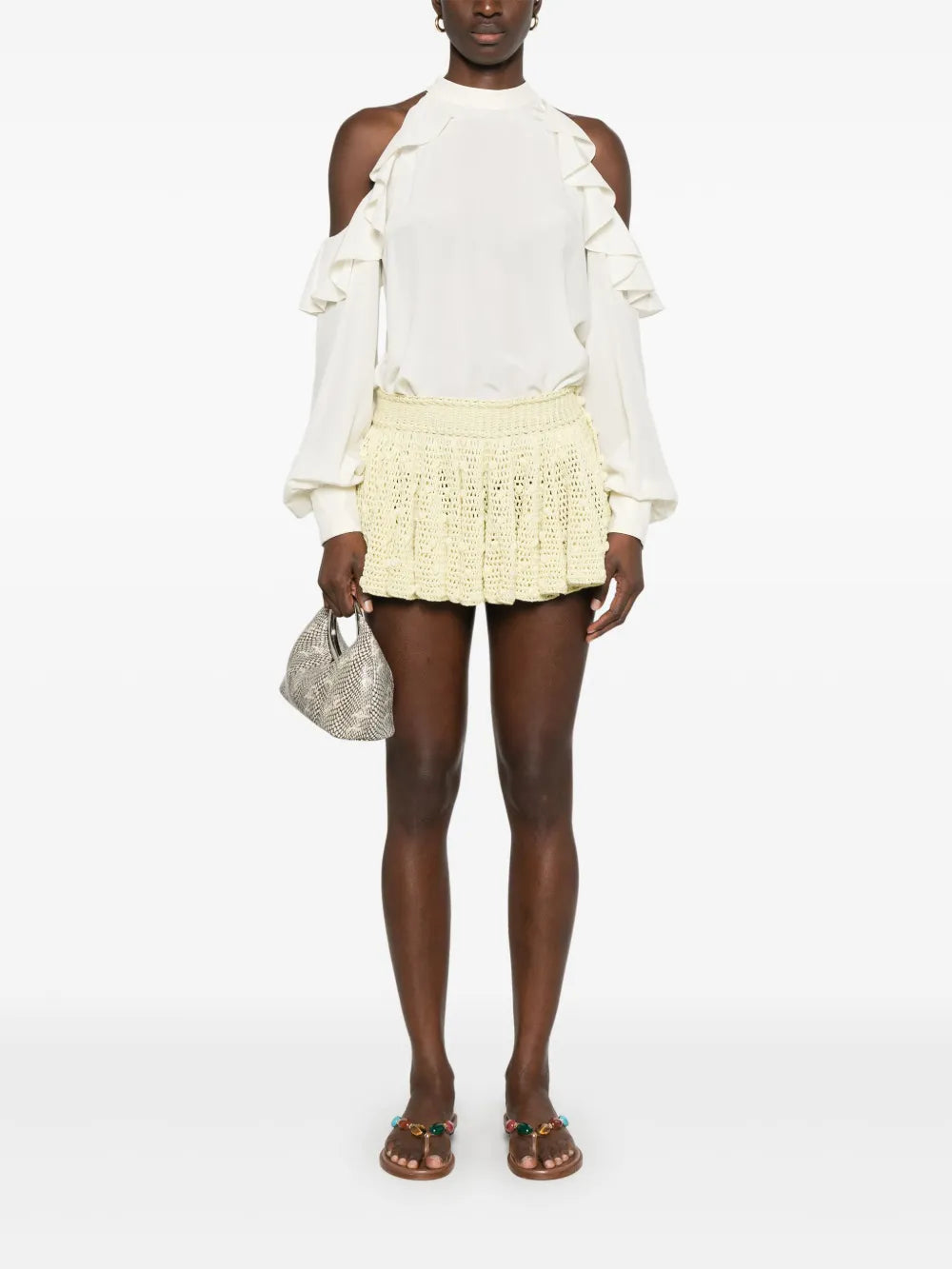 Draped-Detailed Blouse