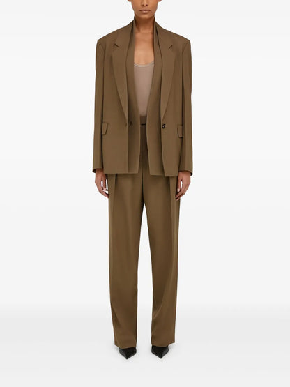 Pleat-Front Tailored Trousers
