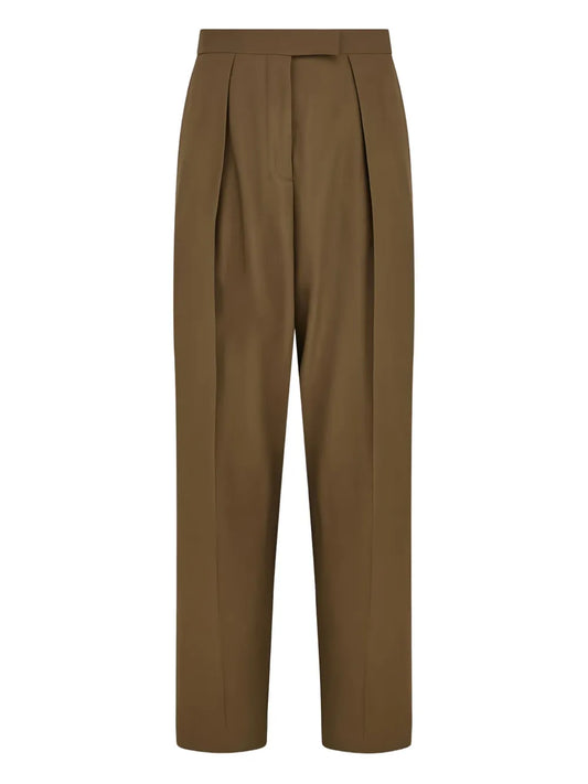 Pleat-Front Tailored Trousers