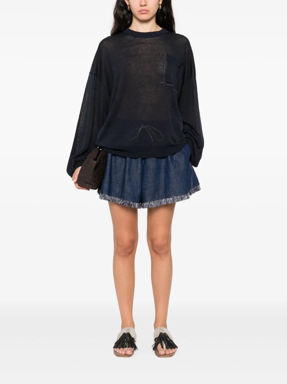 Monili Chain-Detail Top