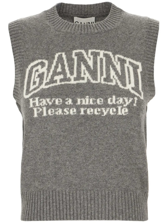 Logo-Jacquard Vest