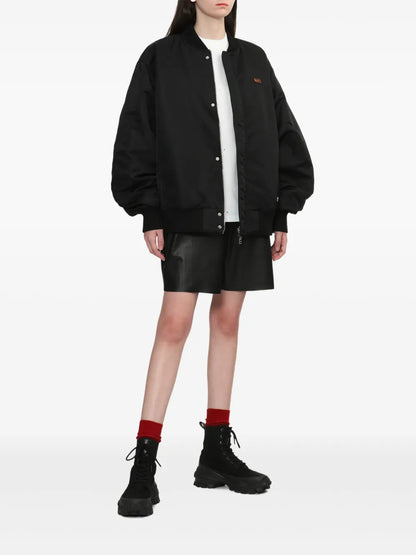 Logo-Patch Bomber Jacket