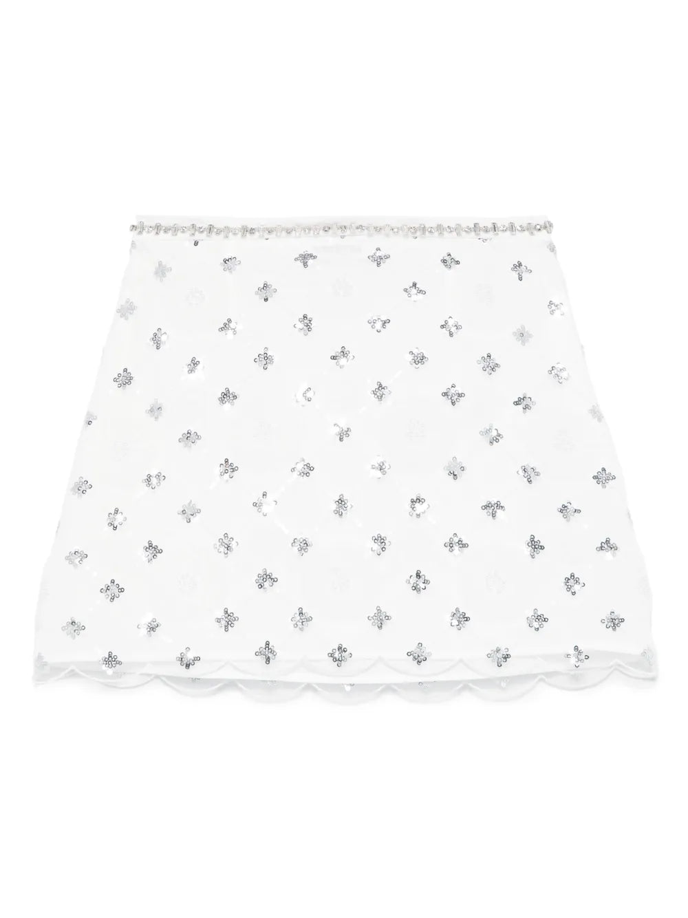 Sequin-Embellished Mini Skirt