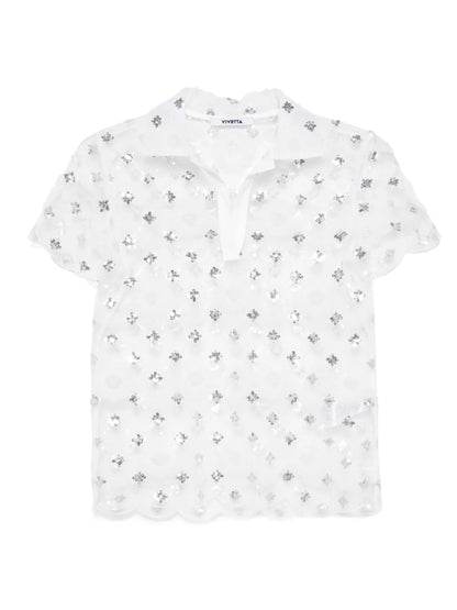 Sequin-Embellished Top