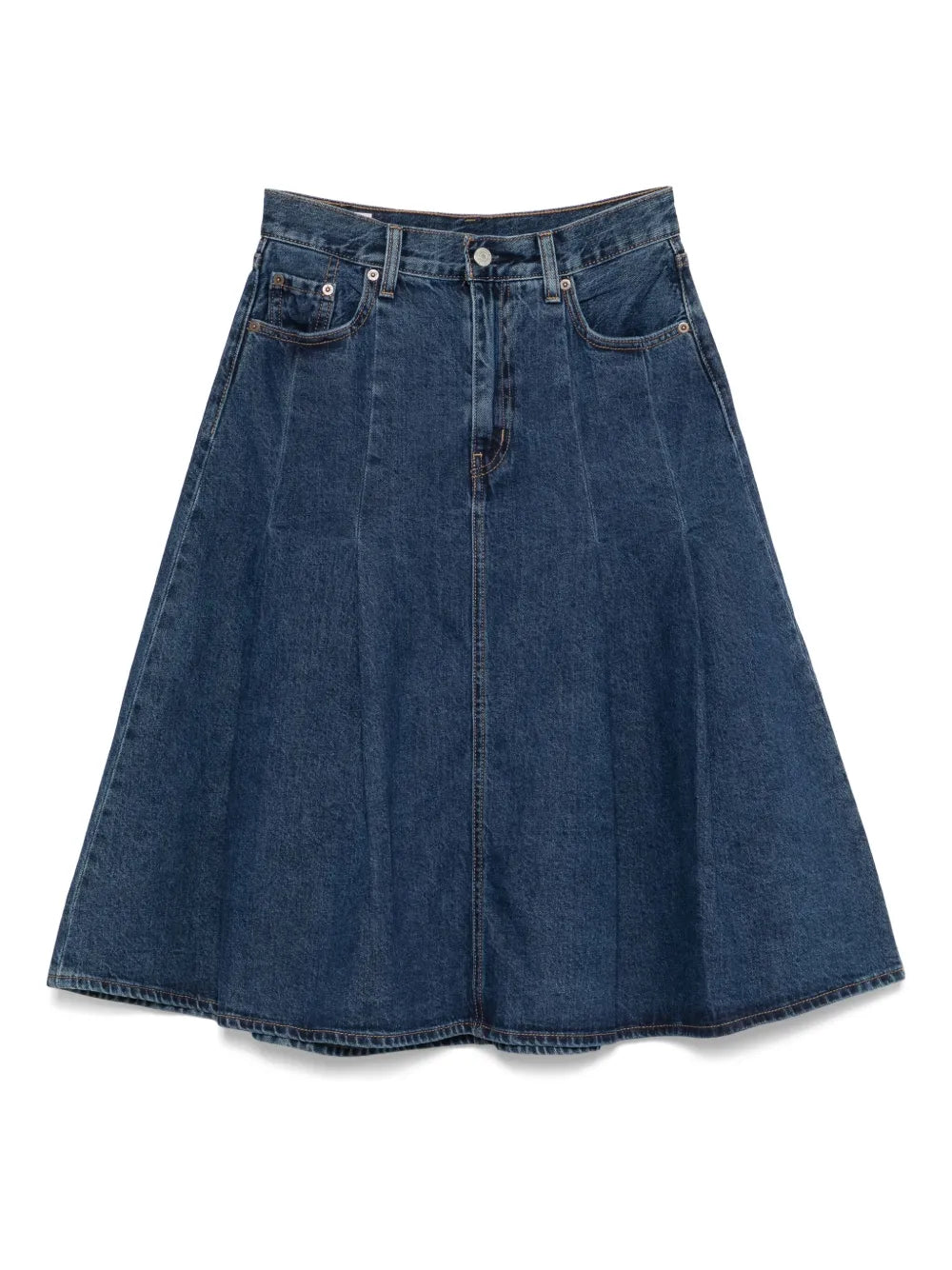 Pleated Midi Skirt