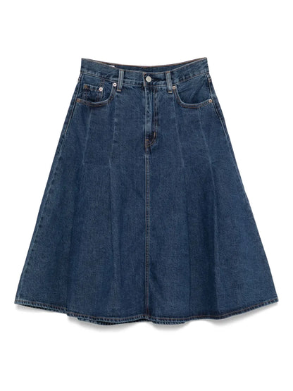 Pleated Midi Skirt