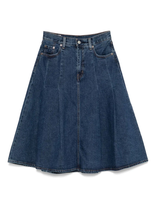 Pleated Midi Skirt