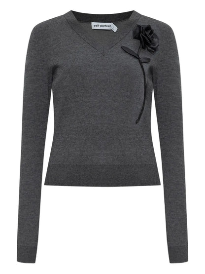 Floral-Appliqué Jumper