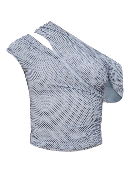 Rhinestone-Embellished Top