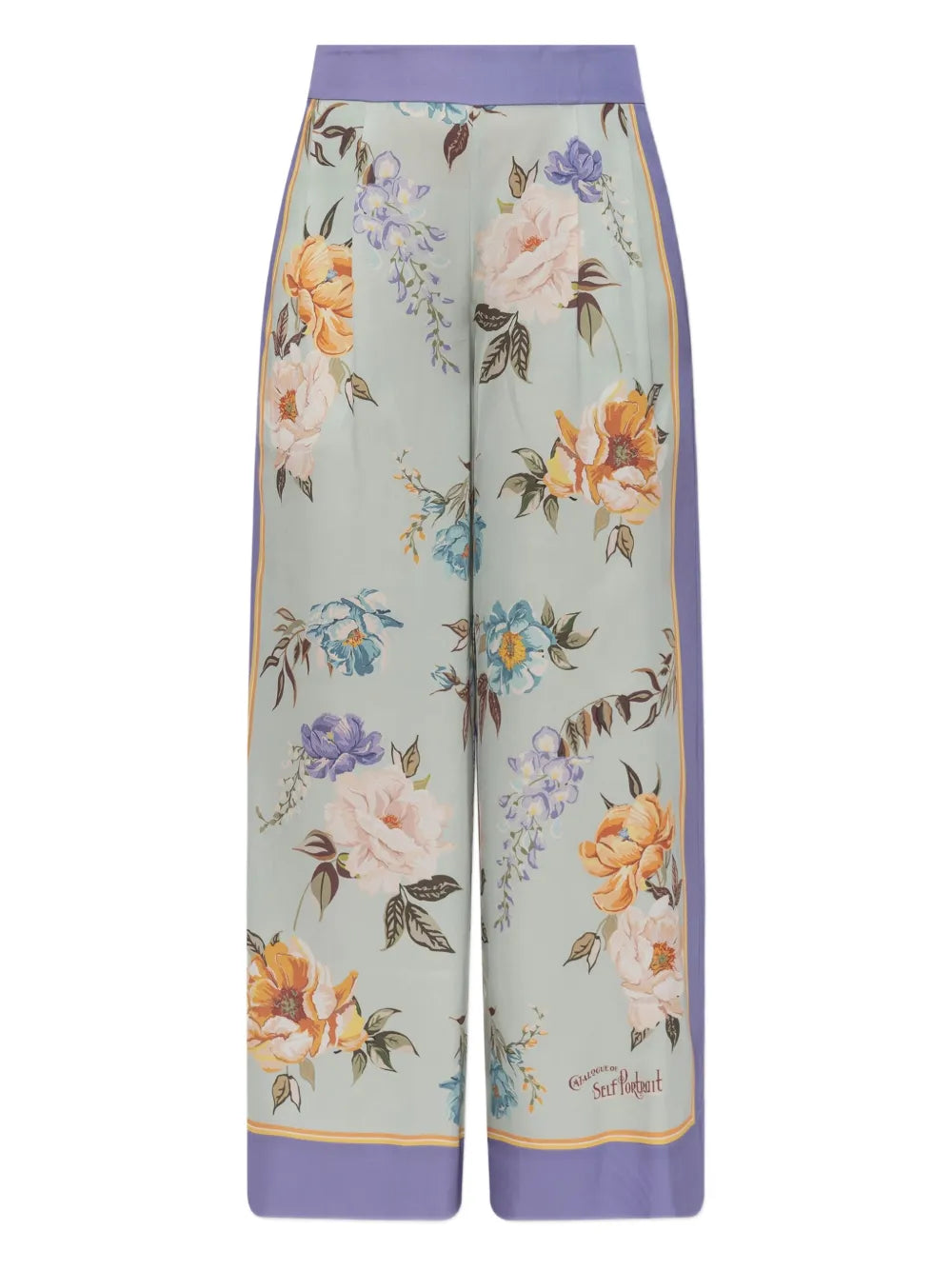 Floral-Print Trousers