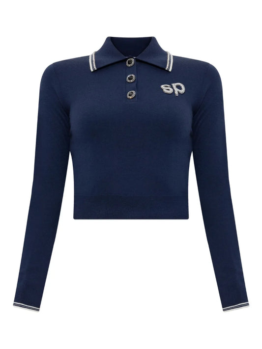 Wool Polo Top
