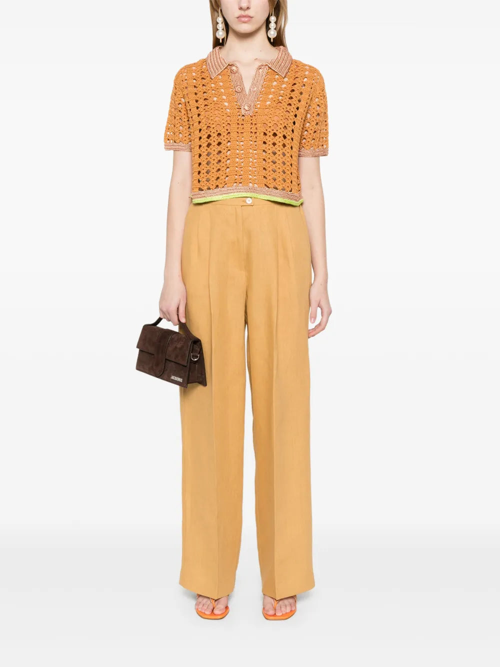 Linen Darted Trousers