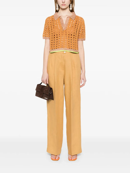 Linen Darted Trousers