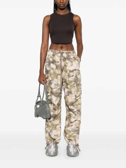 Camouflage-Pattern Cargo Trousers