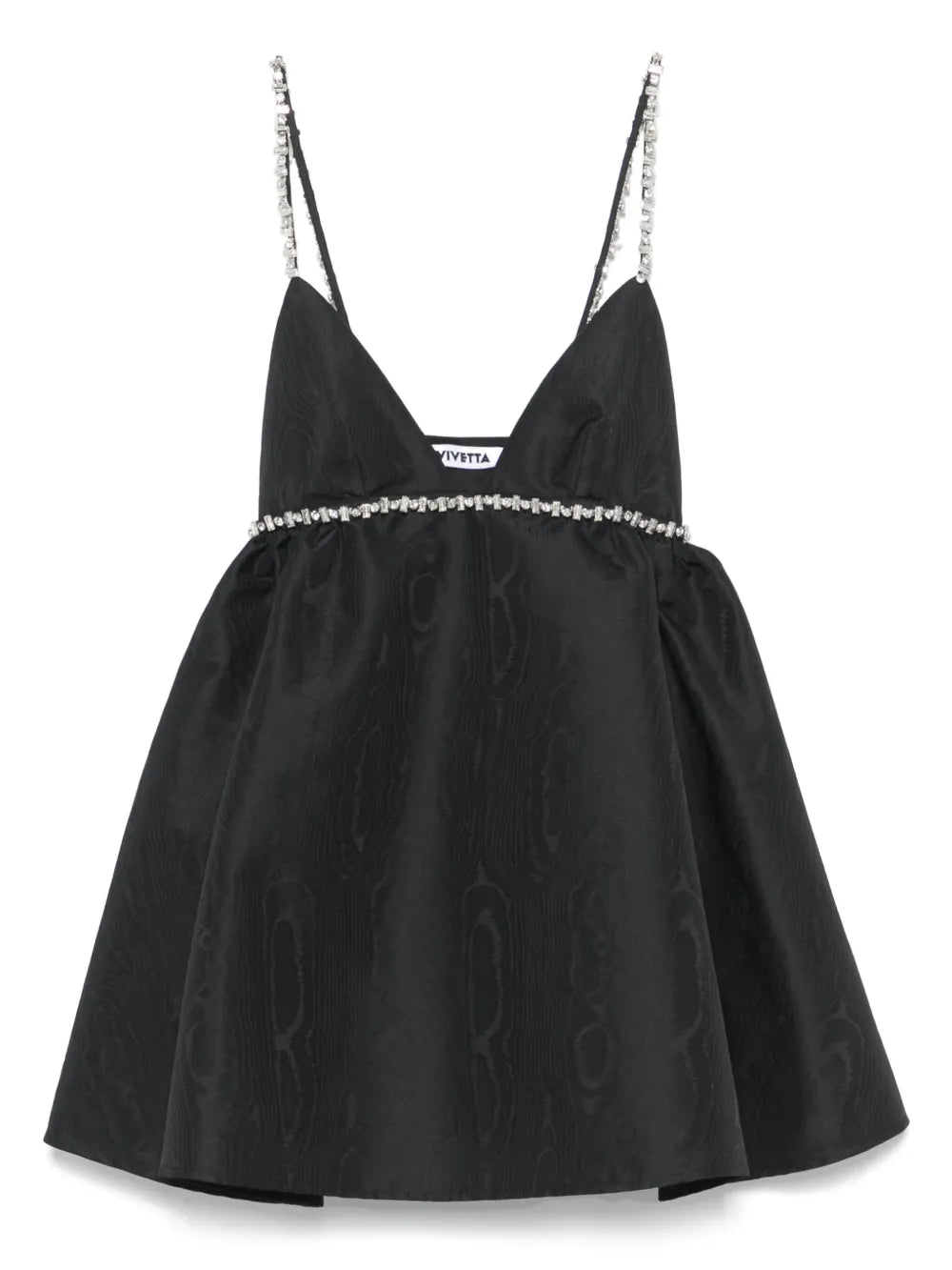 Crystal-Embellished Mini Dress