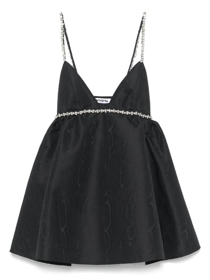 Crystal-Embellished Mini Dress