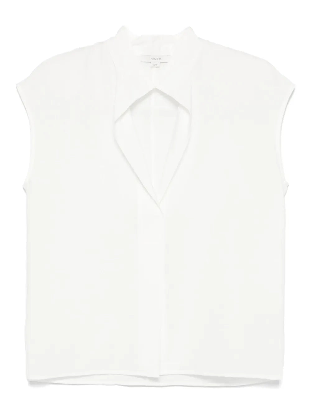 Voile Cap-Sleeve Blouse