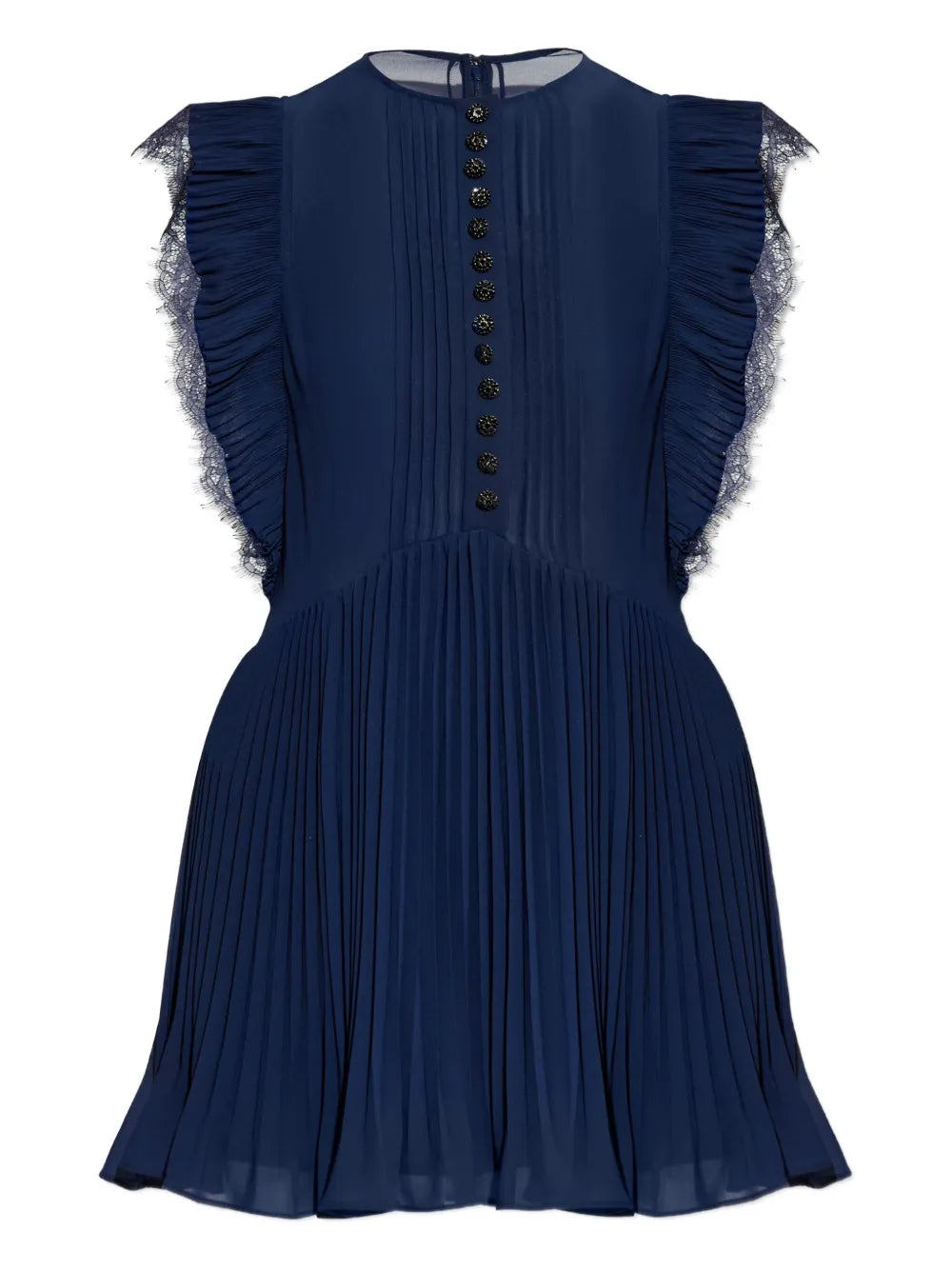 Pleated Mini Dress