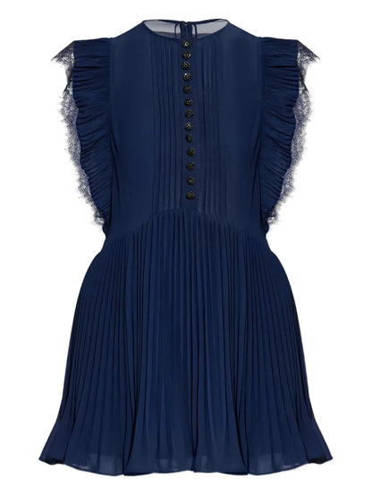 Pleated Mini Dress