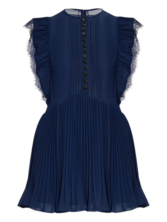 Pleated Mini Dress