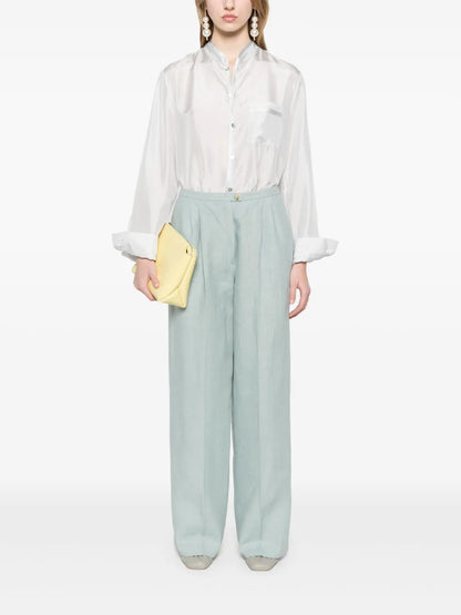 Linen Darted Trousers