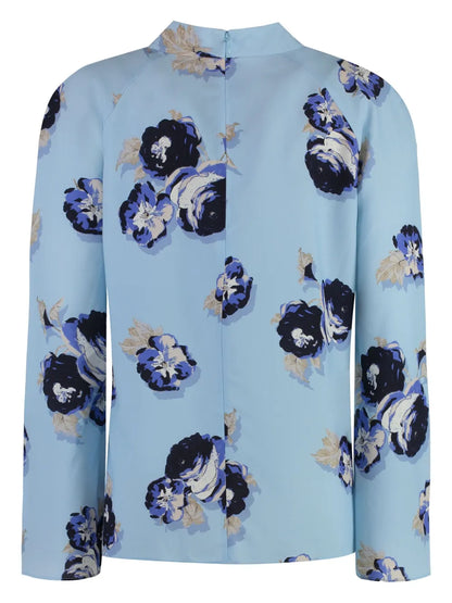 Floral-Print Blouse