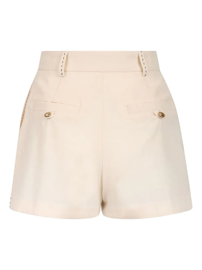 Pleated-Front Shorts