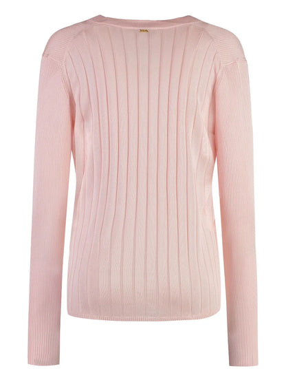 Ribbed Button-Up Cardigan