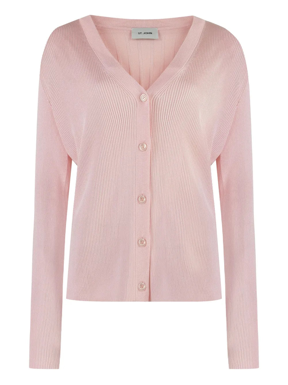 Ribbed Button-Up Cardigan