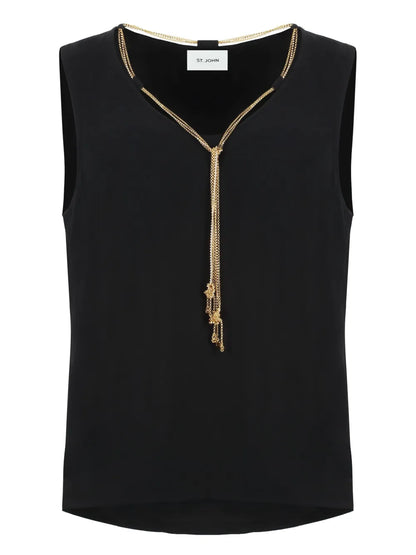 Chain-Detail Tank Top