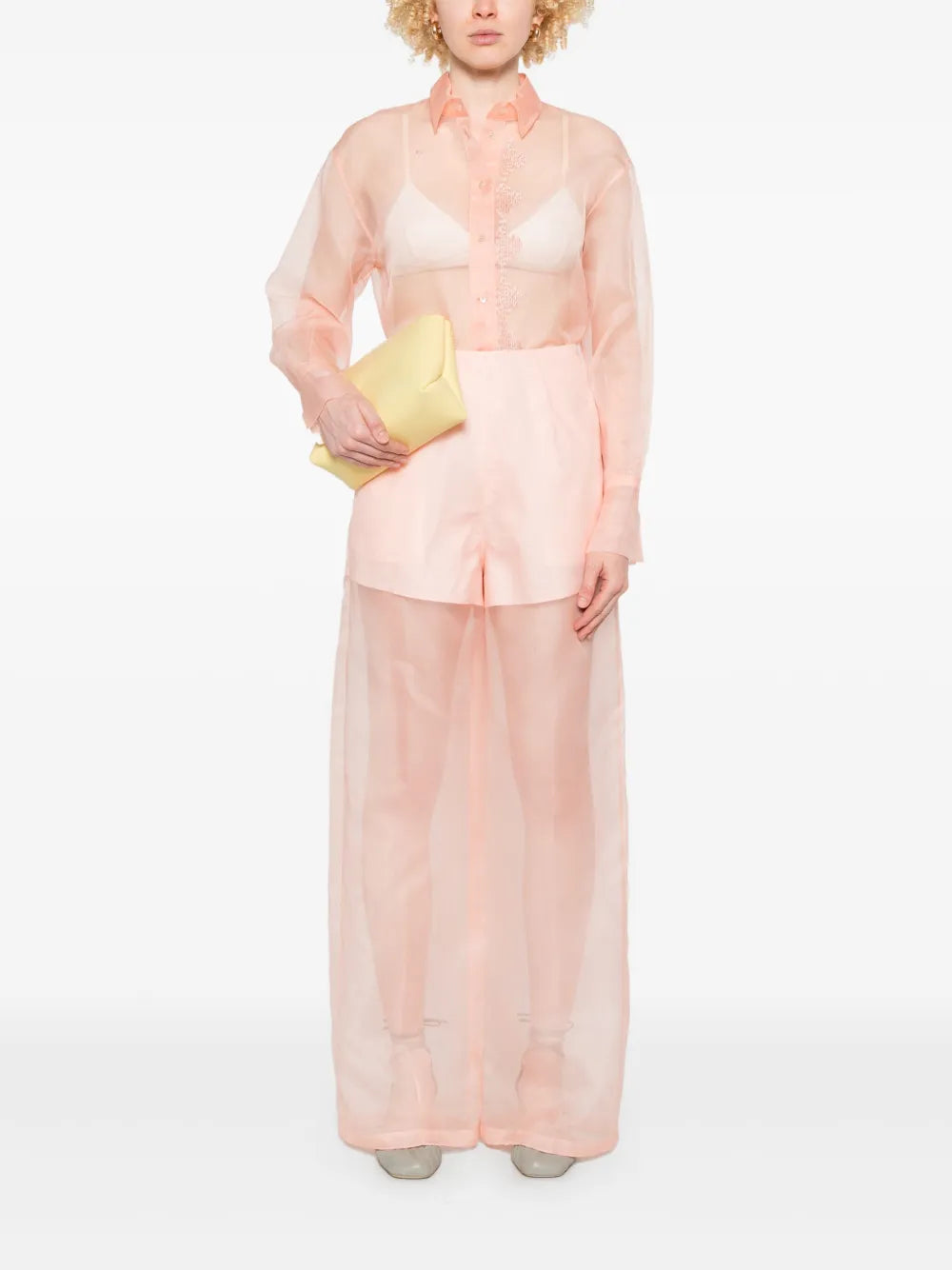 Sheer Palazzo Pants
