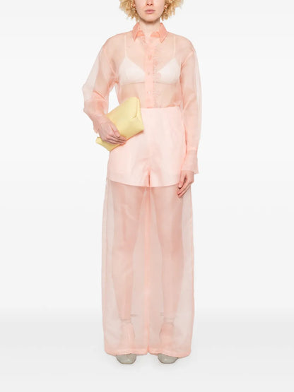 Sheer Palazzo Pants