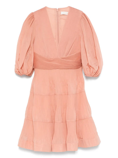 Pleated Mini Dress