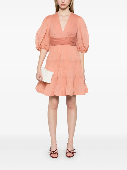 Pleated Mini Dress