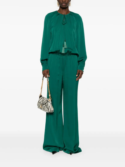 Tie-Neck Jumpsuit