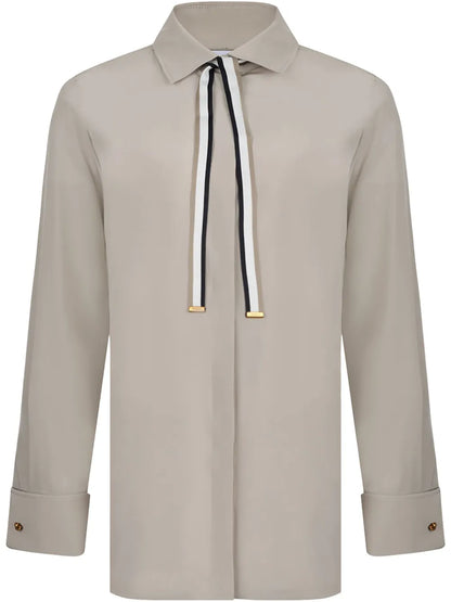 Ribbon-Detail Shirt