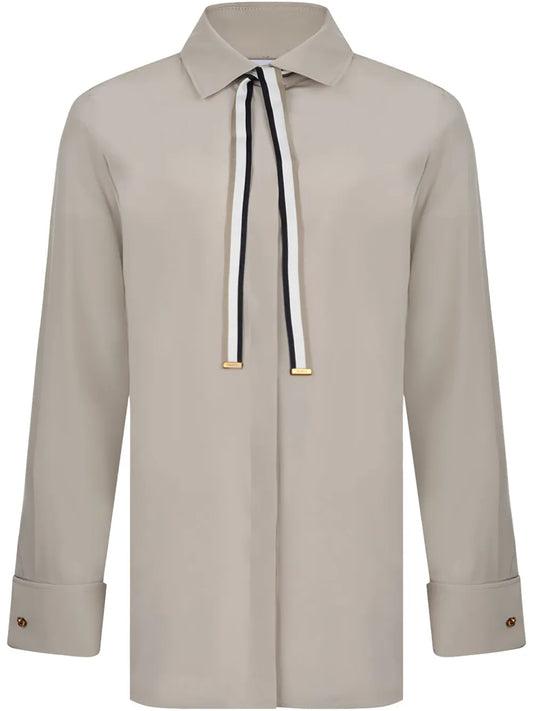 Ribbon-Detail Shirt