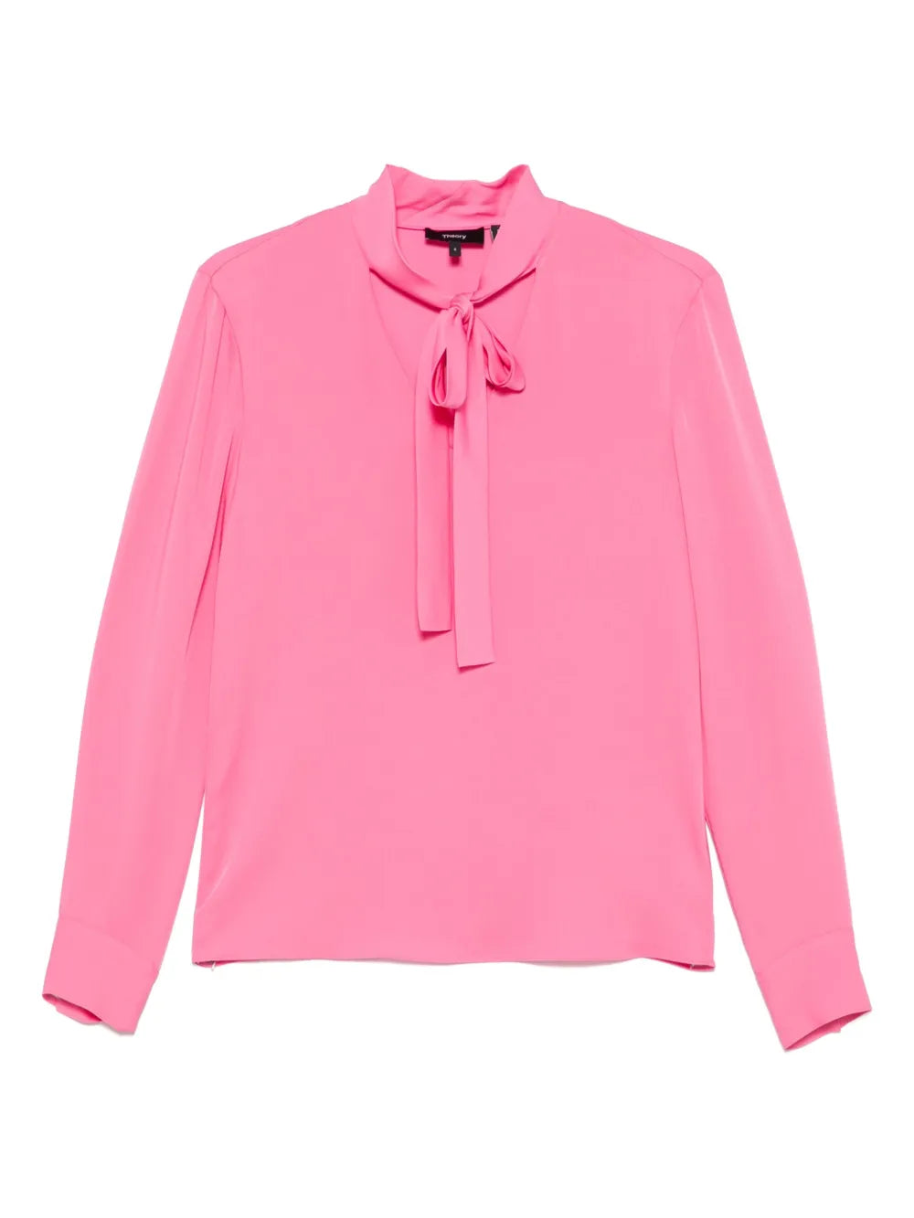 Open-Neck Tie Blouse