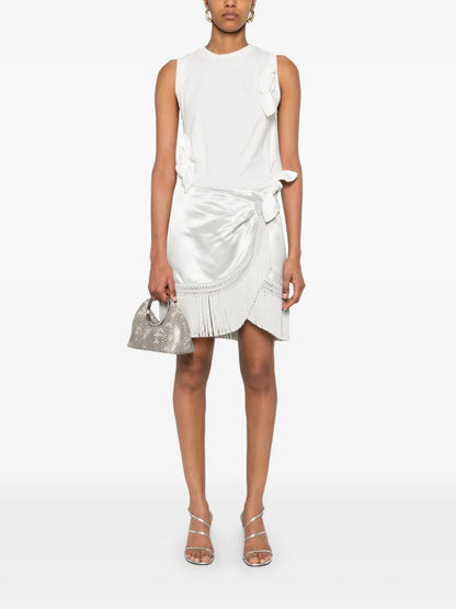 Bow-Detail Jersey Tank Top