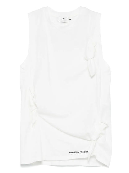 Bow-Detail Jersey Tank Top