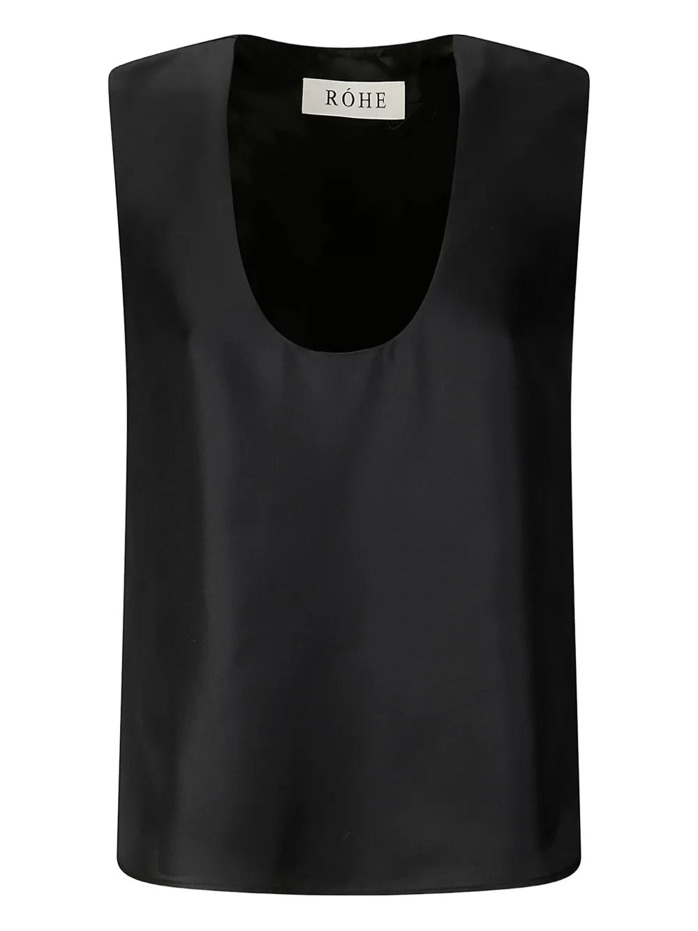 Satin-Effect Sleeveless Top